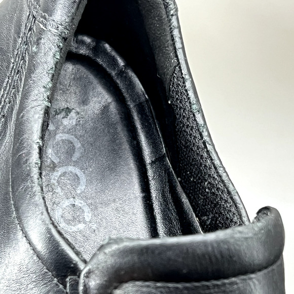 ECCO New Jersey Loafers Men's Size 11.5 US, 45 EU Black Leather Slip On Shoes - Picture 10 of 10
